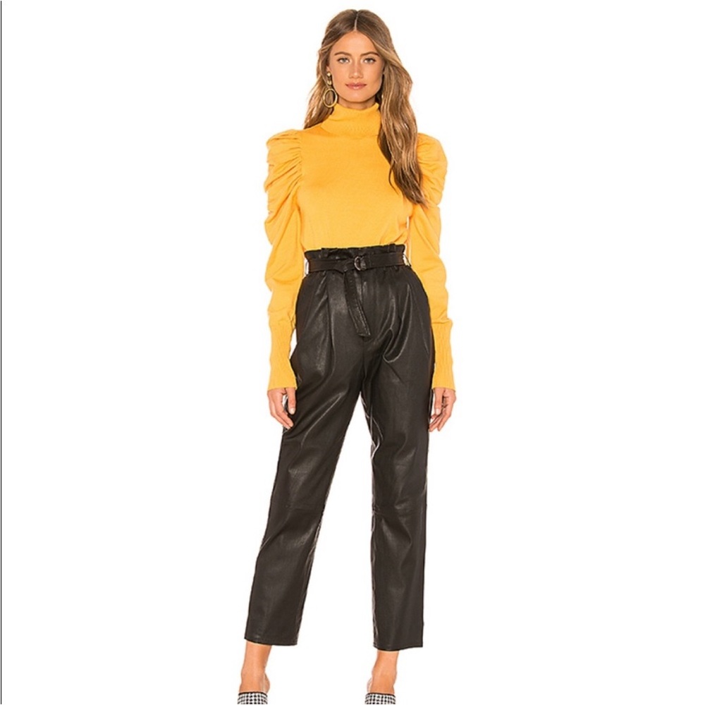 Revolve L'Academie Mustard Yellow Larra Sweater